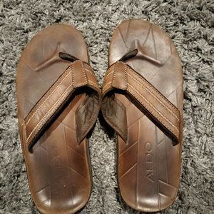 Aldo Brown flip flops